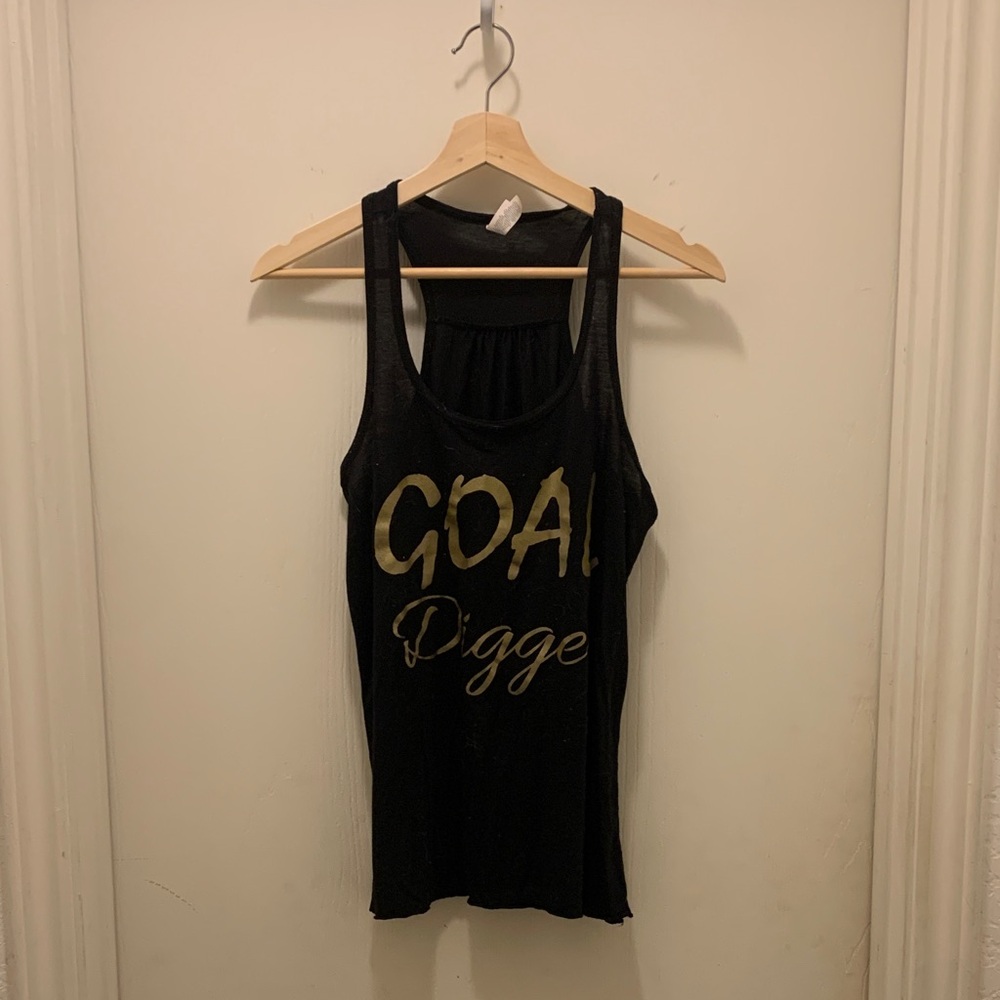 “Goal Digger” Bella Canvas Black Tank Top